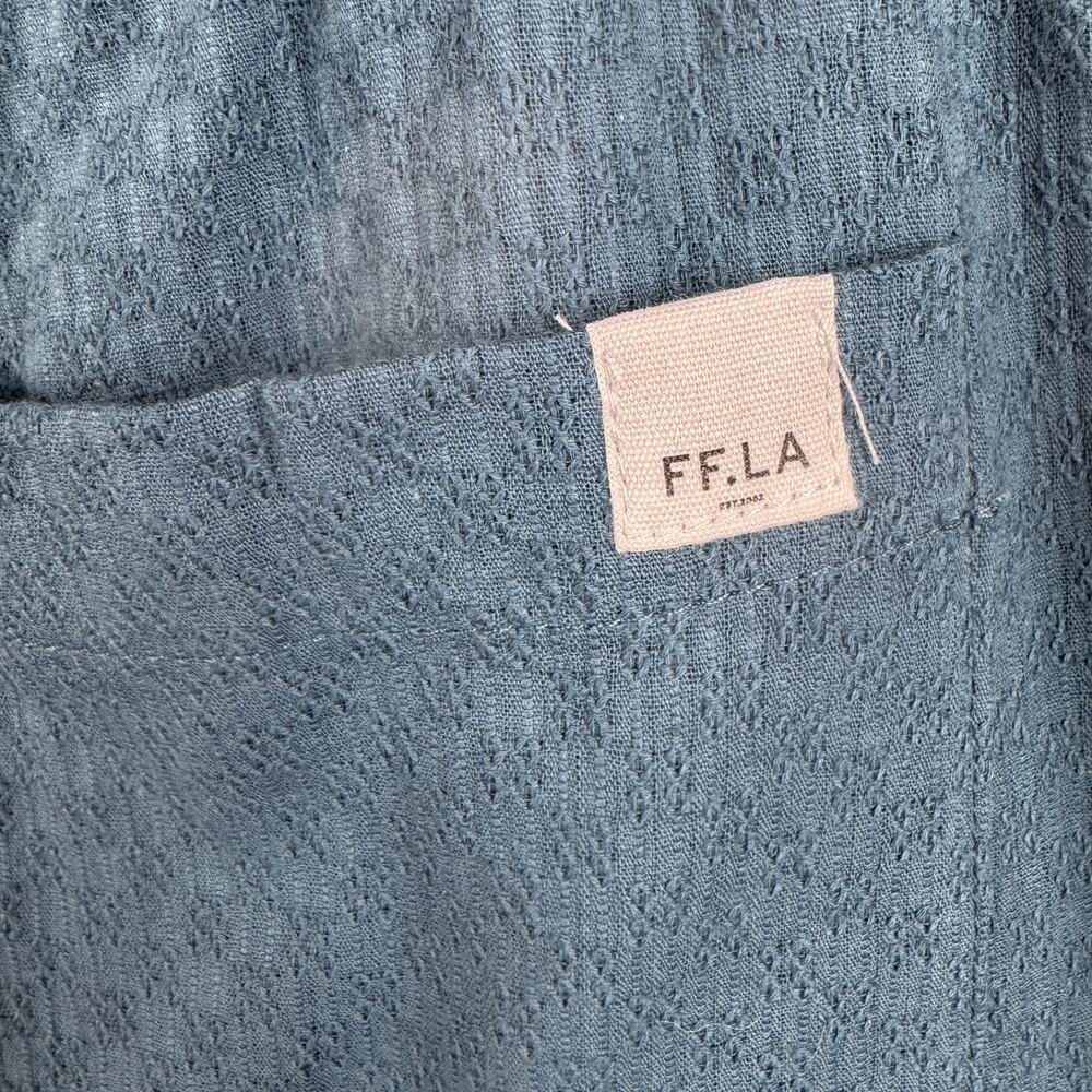 Men's Five Four Los Angeles Navy Somerset Lined Textured Cotton Casual Short L - Picture 4 of 9